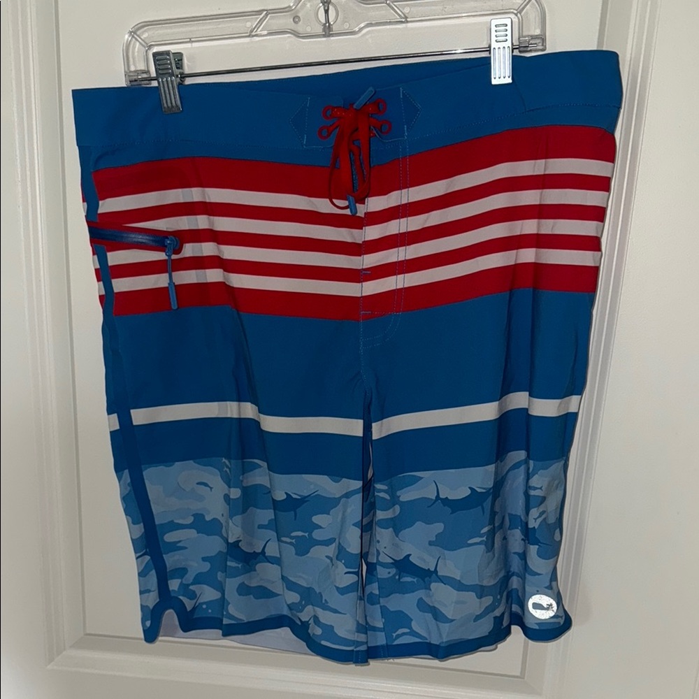 Vineyard Vines Red and Blue Board Shorts